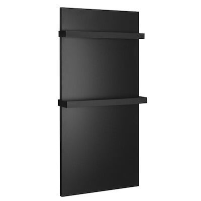 Elektrische Badkamerradiator Sapho Enis 600W 59×120 cm incl. Handdoekhouder IP44 Mat Zwart