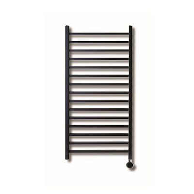 Elektrische Design Radiator Sanicare Plug En Play Qubic 126.4 x 60 cm Mat Zwart Thermostaat Chroom 773 Watt