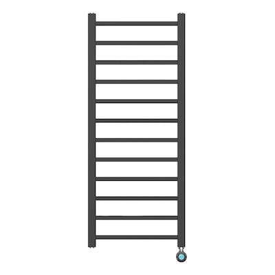 Elektrische Handdoekradiator BWS Bess 413W 120×50 cm Zwart
