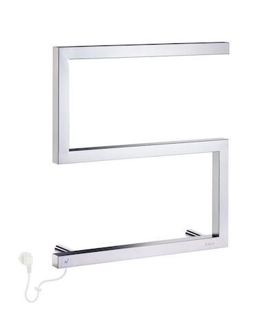 Elektrische Handdoekradiator Smedbo Dry Compact S-model 50×52,5 cm 50W RVS Glans