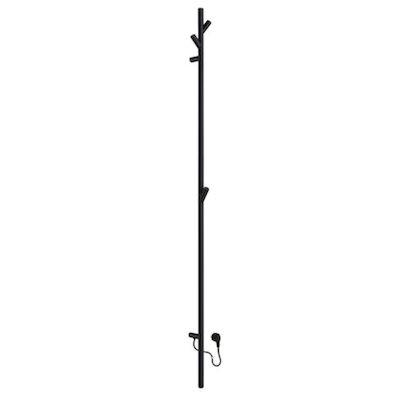 Elektrische Handdoekradiator Smedbo Dry Tree 10,7×170 cm 31W Mat Zwart