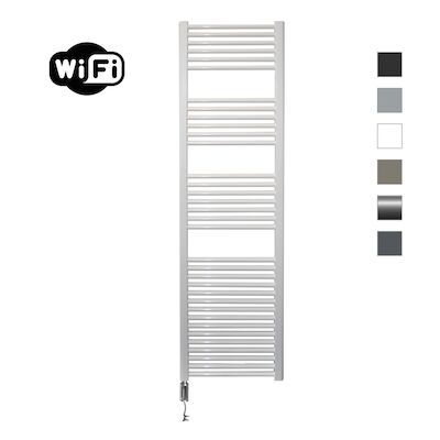 Elektrische Radiator Sanicare HWV Met Wifi 172×45 cm Wit 920W Met Thermostaat Chroom Linksonder