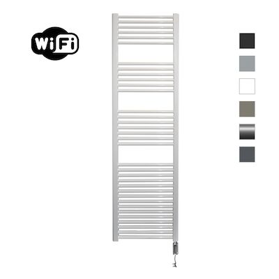 Elektrische Radiator Sanicare HWV Met Wifi 172×45 cm Wit 920W Met Thermostaat Chroom Rechtsonder