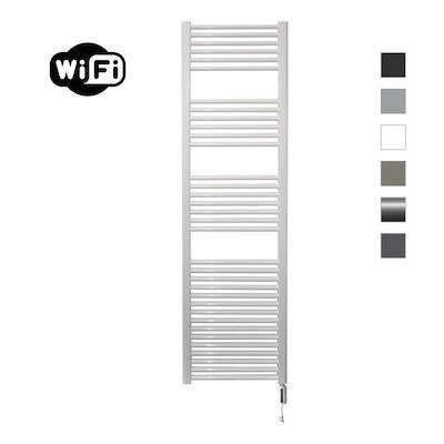 Elektrische Radiator Sanicare HWV Met Wifi 172×45 cm Wit 920W Met Thermostaat Wit Rechtsonder