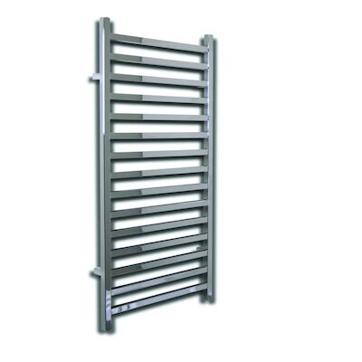 Elektrische Radiator Sanicare Qubic 126.4×60 cm Chroom Met Chrome Thermostaat 565 Watt