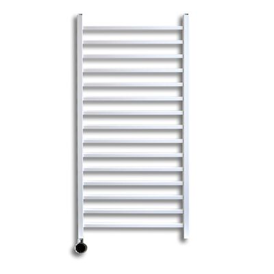 Elektrische Radiator Sanicare Qubic 126.4×60 cm Wit Met Chrome Thermostaat 773 Watt