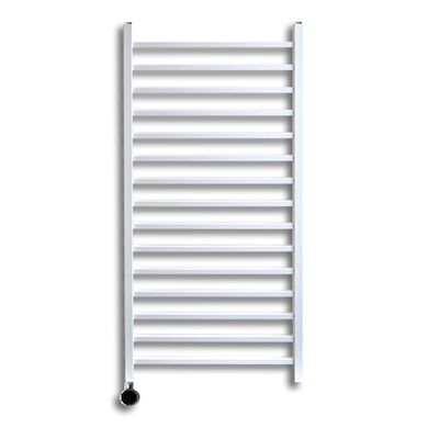 Elektrische Radiator Sanicare Qubic 126.4×60 cm Wit Met Zwarte Thermostaat 773 Watt