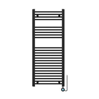 Elektrische Radiator Sanilux Barren 120×50 cm 500 Watt Mat Zwart