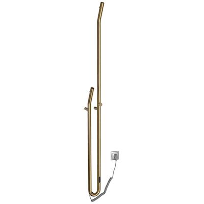 Elektrische Radiator Sapho Duopasso Met Timer 12,2×170 cm 45W Geborsteld Goud