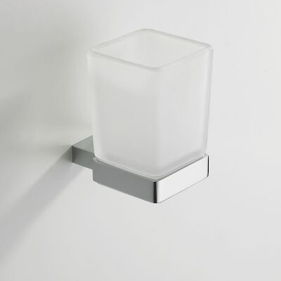 Eris glashouder / bekerhouder met glas chroom