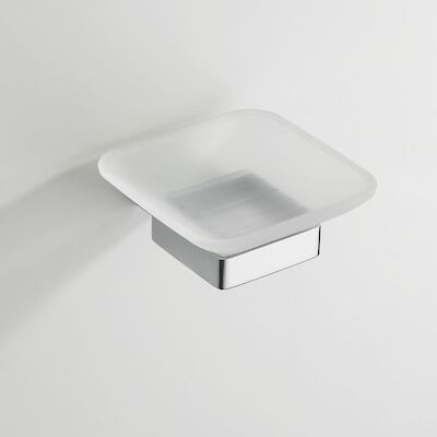 Eris zeephouder met glas chroom