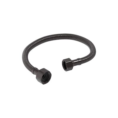 Flexibele Aansluitslang MAY 30 cm G1/2″ x G3/8″ Aansluiting Geborsteld Carbon Black PVD