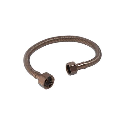 Flexibele Aansluitslang MAY 30 cm G1/2″ x G3/8″ Aansluiting Geborsteld Mat Koper PVD