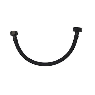 Flexibele Aansluitslang Sanilux Nylon Slang 1/2″ x 3/8″ Mat Zwart