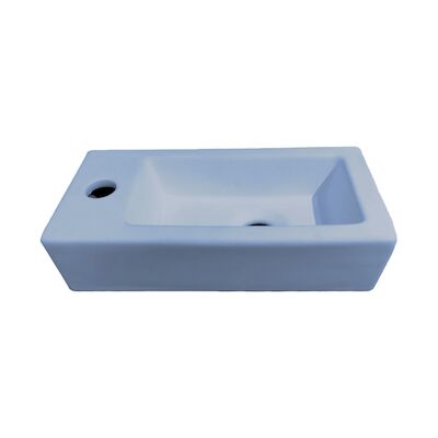 Fontein Best Design Morrano 37x18x9 cm Links Mat Lichtblauw
