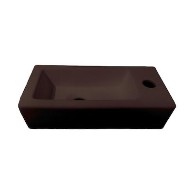Fontein Best Design Morrano 37x18x9 cm Rechts Mat Donkerbruin