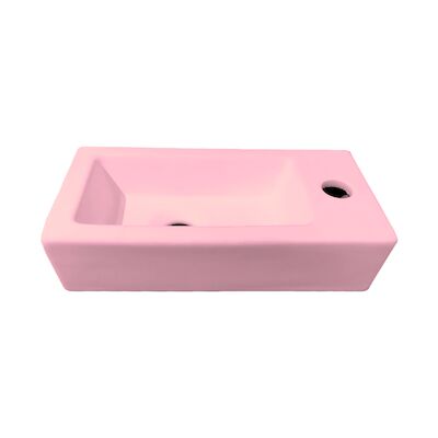 Fontein Best Design Morrano 37x18x9 cm Rechts Mat Roze