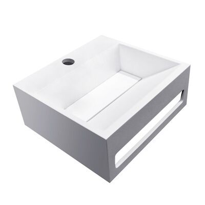 Fontein BWS Jolie 30×28 cm Solid Surface Mat Wit