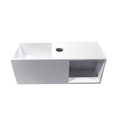 Fontein BWS Jolie 54x20cm met Nis Solid Surface Mat Wit
