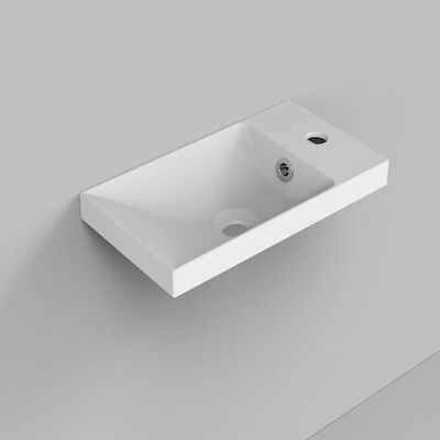 Fontein BWS Marble 40x22x10,6 cm Mat Wit Marmer