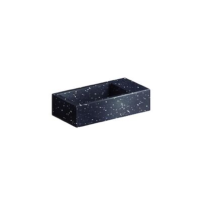 Fontein Clou Flush 3 Zonder Kraangat 36×18 cm Gerecycled Plastic Zwart