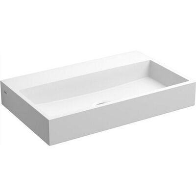 Fontein Clou Mini Wash Me 38x24x6cm Aluite Mat Wit (Met Voorbewerkt Kraangat)