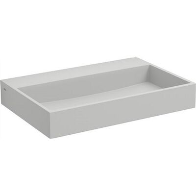 Fontein Clou Mini Wash Me Plus 48x32x7.5cm Aluite Mat Wit (Met Voorbewerkt Kraangat)