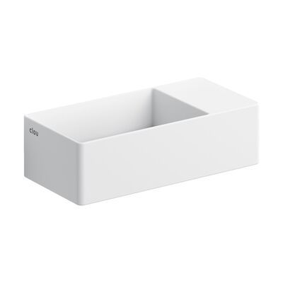 Fontein Clou New Flush 3 35x18x10cm Wit Aluite (Met Voorbewerkt Kraangat)