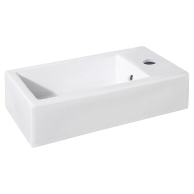 Fontein Differnz Hura I 40×22 cm Keramiek Mat Wit