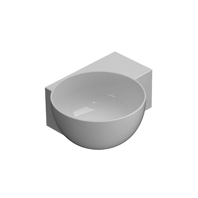 Fontein Globo T-Edge 40x32x16 cm Zonder Kraangat Glans Wit