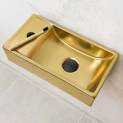 Fontein Links BWS Oro 40×22 cm Mat Goud