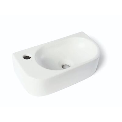 Fontein Luca Sanitair Ceramics 40×21,5×12 cm Keramiek Links Mat Wit
