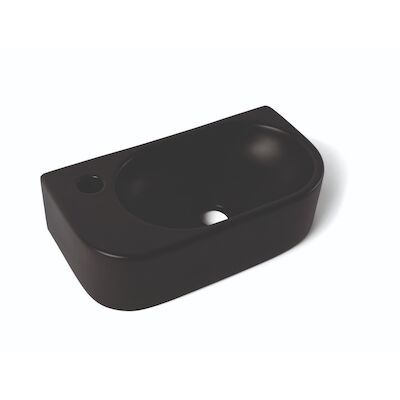 Fontein Luca Sanitair Ceramics 40×21,5×12 cm Keramiek Links Mat Zwart