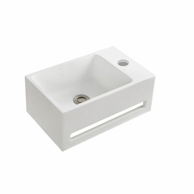 Fontein met Handoekhouder Allibert Banio 40 cm Mat Wit