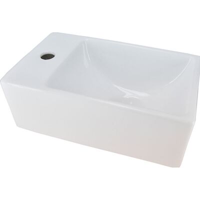 Fontein Rhea Mini XXS 30,5x18x11cm wit (kraangat links)