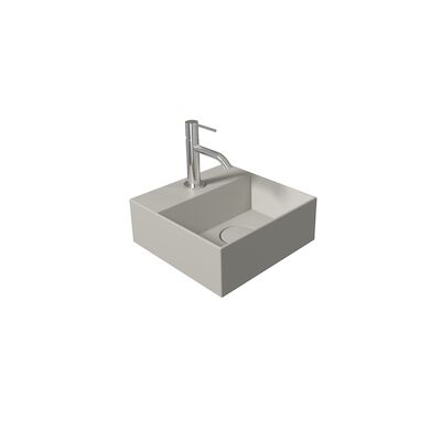 Fontein Salenzi Spy 30×30 cm Mat Grijs (inclusief bijpassende waste)