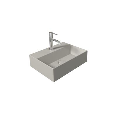 Fontein Salenzi Spy 40×30 cm Mat Grijs (inclusief bijpassende waste)