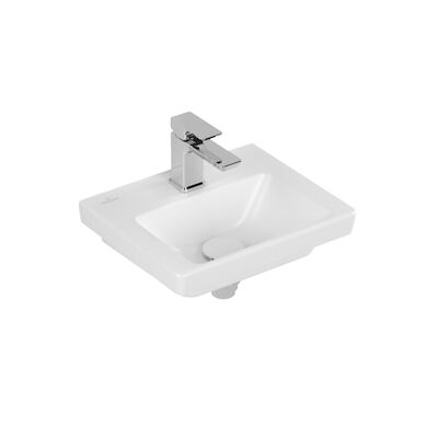 Fontein Villeroy & Boch Subway 3.0 Met CeramicPlus Zonder Overloop 37×30.5×13.5 cm Stone White