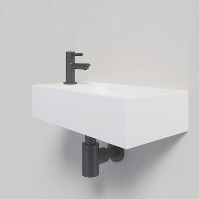 Fontein Wiesbaden Solid Surface 40x22x10 cm (Links)