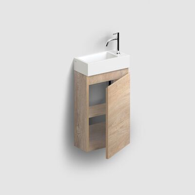 Fonteinkast Clou Flush 3 Met Deur 36 cm Grieks Eikenhoutlook