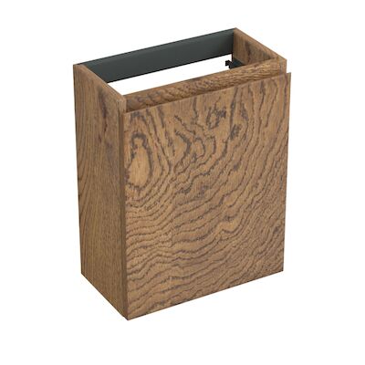 Fonteinkast Forzalaqua Siena 39.5×21.5×50 Cm 1 Deur Links Eiken Castle Brown
