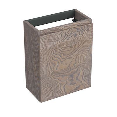 Fonteinkast Forzalaqua Siena 39.5×21.5×50 Cm 1 Deur Links Eiken Silver Grey