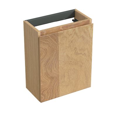 Fonteinkast Forzalaqua Siena 39.5×21.5×50 Cm 1 Deur Links Eiken Smoke