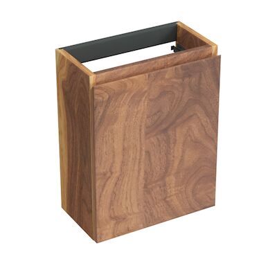 Fonteinkast Forzalaqua Siena 39.5×21.5×50 Cm 1 Deur Links Noten Pure Walnut