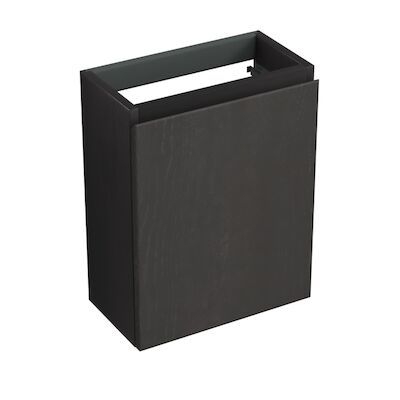 Fonteinkast Forzalaqua Siena 39.5×21.5×50 Cm 1 Deur Rechts Eiken Black Oiled