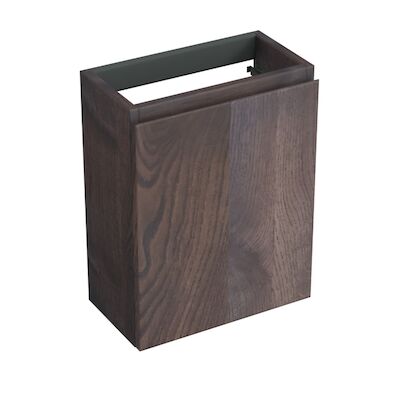 Fonteinkast Forzalaqua Siena 39.5×21.5×50 Cm 1 Deur Rechts Eiken Charcoal