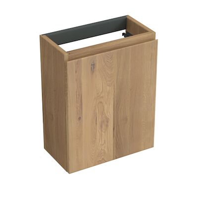 Fonteinkast Forzalaqua Siena 39.5×21.5×50 Cm 1 Deur Rechts Eiken Oyster