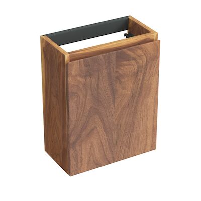 Fonteinkast Forzalaqua Siena 39.5×21.5×50 Cm 1 Deur Rechts Noten Pure Walnut