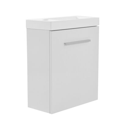 Fonteinkast Vision met Mineraalmarmer Fontein 40cm Wit