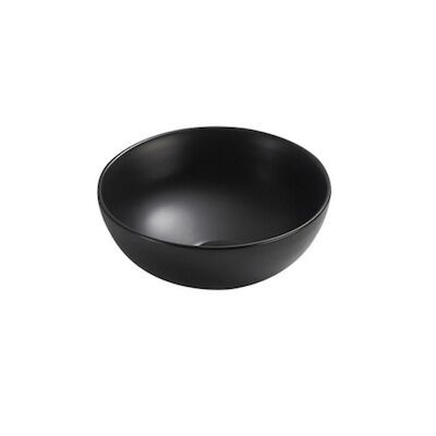 Fonteinkom Sanilux Round 19.5×8.5 cm Keramiek Mat Zwart